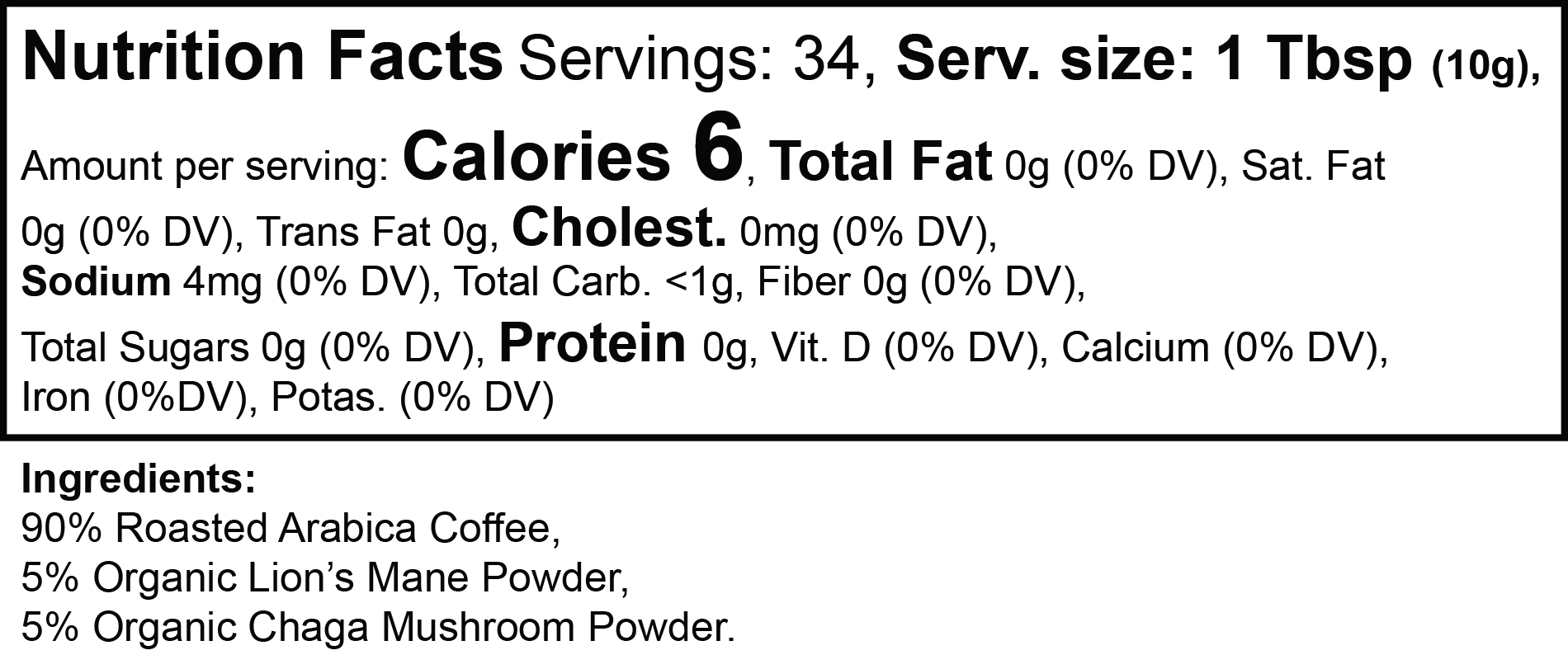 Vitality Mushroom Coffee